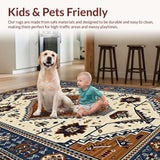 Elegant Southwestern Geometric Motif(Beige)