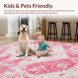 Chic Pastel Distressed Motif(Pink)