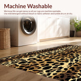 Ultra Soft Area Rug, Non Slip, Stain Resistant, Washable Area Rugs for Living Room, Bedroom, Sleek Earthy Animal Print Style(Brown)