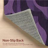 Ultra Soft Area Rug, Non Slip, Stain Resistant, Washable Area Rugs for Living Room, Bedroom, Vibrant Rich Tone with Shag Appeal(Purple)