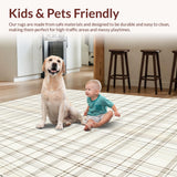 Inviting Simple Checkered Style(Beige)