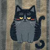 Ultra Soft Area Rug, Non Slip, Stain Resistant, Washable Area Rugs for Living Room, Bedroom, Cute Cat Bathroom Shag Rug for Kids(Gray)