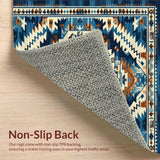 Contemporary Textured Blue Motif(Blue)