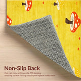 Ultra Soft Area Rug, Non Slip, Stain Resistant, Washable Area Rugs for Living Room, Bedroom, Delightful Cheerful Aesthetic Vibe(Yellow)