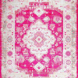 Contemporary Distressed Linear(Pink)
