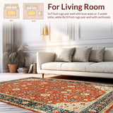 Cozy Low Pile Ogee Design(Red)