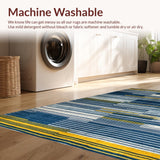 Chic Abstract Color Block Design(Blue)