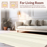 Luxurious Ivory Shaggy Layout(Beige)