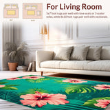 Lively Hibiscus and Fern Fusion(Green)