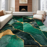 Elegant Geometric Gold Green Fusion(Green)