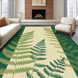 Ultra Soft Area Rug, Non Slip, Stain Resistant, Washable Area Rugs for Living Room, Bedroom, Fresh Modern Organic Shapes(Beige)