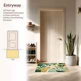 Ultra Soft Area Rug, Non Slip, Stain Resistant, Washable Area Rugs for Living Room, Bedroom, Kindergarten Classroom Area(Green)