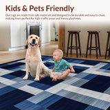 Contemporary Navy Geometric Arrangement(Blue)