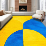 Ultra Soft Area Rug, Non Slip, Stain Resistant, Washable Area Rugs for Living Room, Bedroom, Modern Artistic Bedroom Stain-Resistant Area Carpet(Yellow)