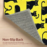 Ultra Soft Area Rug, Non Slip, Stain Resistant, Washable Area Rugs for Living Room, Bedroom, Stylish Minimalist Animal Print(Yellow)