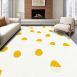 Ultra Soft Area Rug, Non Slip, Stain Resistant, Washable Area Rugs for Living Room, Bedroom, Lighthearted Soft Textured Art(Yellow)