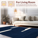 Navy Blue Whimsical Sky Design(Blue)