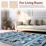 Elegant Nature Themed Textile(Blue)