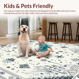 Modern Subtle Patterned Hide Accent(White)