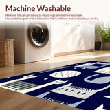 Charming Vintage Feline Artwork(Blue)