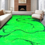 Ultra Soft Area Rug, Non Slip, Stain Resistant, Washable Area Rugs for Living Room, Bedroom, Luxurious Modern Fluffy Design(Green)
