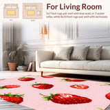 Cheerful Green Strawberry Motif(Pink)
