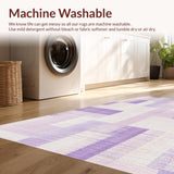 Ultra Soft Area Rug, Non Slip, Stain Resistant, Washable Area Rugs for Living Room, Bedroom, Coquette Bow Area Rug Uno Reverse Design Aesthetic Decor Carpet(Purple)