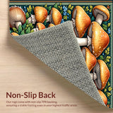 Ultra Soft Area Rug, Non Slip, Stain Resistant, Washable Area Rugs for Living Room, Bedroom, Whimsical Non-Slip Floor Rugs for Kitchen Comfort(Orange)
