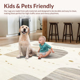 Elegant Beige Echo Area Abstract Animal Inspired Design(Beige)