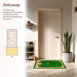 Bold Graphical Baseball Centric Arrangement(Green)