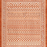 Ultra Soft Area Rug, Non Slip, Stain Resistant, Washable Area Rugs for Living Room, Bedroom, Artful Tiled Geometric Layout(Orange)