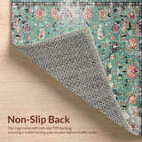 Sage Green Retro Floral Elegance(Green)