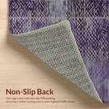 Ultra Soft Area Rug, Non Slip, Stain Resistant, Washable Area Rugs for Living Room, Bedroom, Contemporary Cozy Memory Foam Style(Purple)