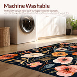 Luxurious Floral Accents in Dark(Black)