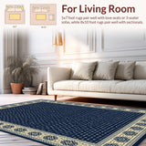 Rustic Beige Tiled Arrangement(Blue)