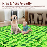 Earthy Tones Irish Heritage Floor Covering(Green)