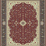 Elegant Bordeaux Medallion Design(Red)