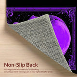 Ultra Soft Area Rug, Non Slip, Stain Resistant, Washable Area Rugs for Living Room, Bedroom, Enigmatic Dark Symbolism Rug(Purple)
