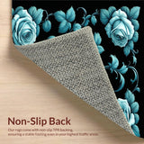Lush Floral Motif with Depth(Blue)