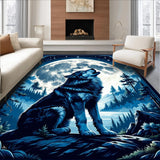 Enchanting Nighttime Wilderness Decor(Blue)