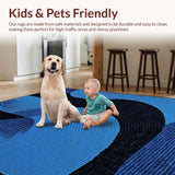 Contemporary Abstract Blue Swirl(Blue)