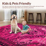 Playful Vintage Leopard Textile Style(Pink)