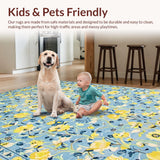 Lively Rustic Decor with Cheerful Hues(Blue)