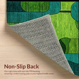 Artistic Textured Layered Composition(Green)