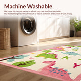 Lively Cartoonish Dino Character Layout(Pink)