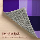 Ultra Soft Area Rug, Non Slip, Stain Resistant, Washable Area Rugs for Living Room, Bedroom, Stylish Shaggy Contemporary Vibe(Purple)