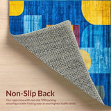 Chic Modernist Colorful Composition(Blue)