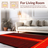 Dynamic Abstract Volcanic Color Burst(Red)