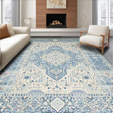 Cozy Earthy Tones Trellis Design(Blue)