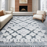 Vibrant Modern Grey Ogee Design(Gray)